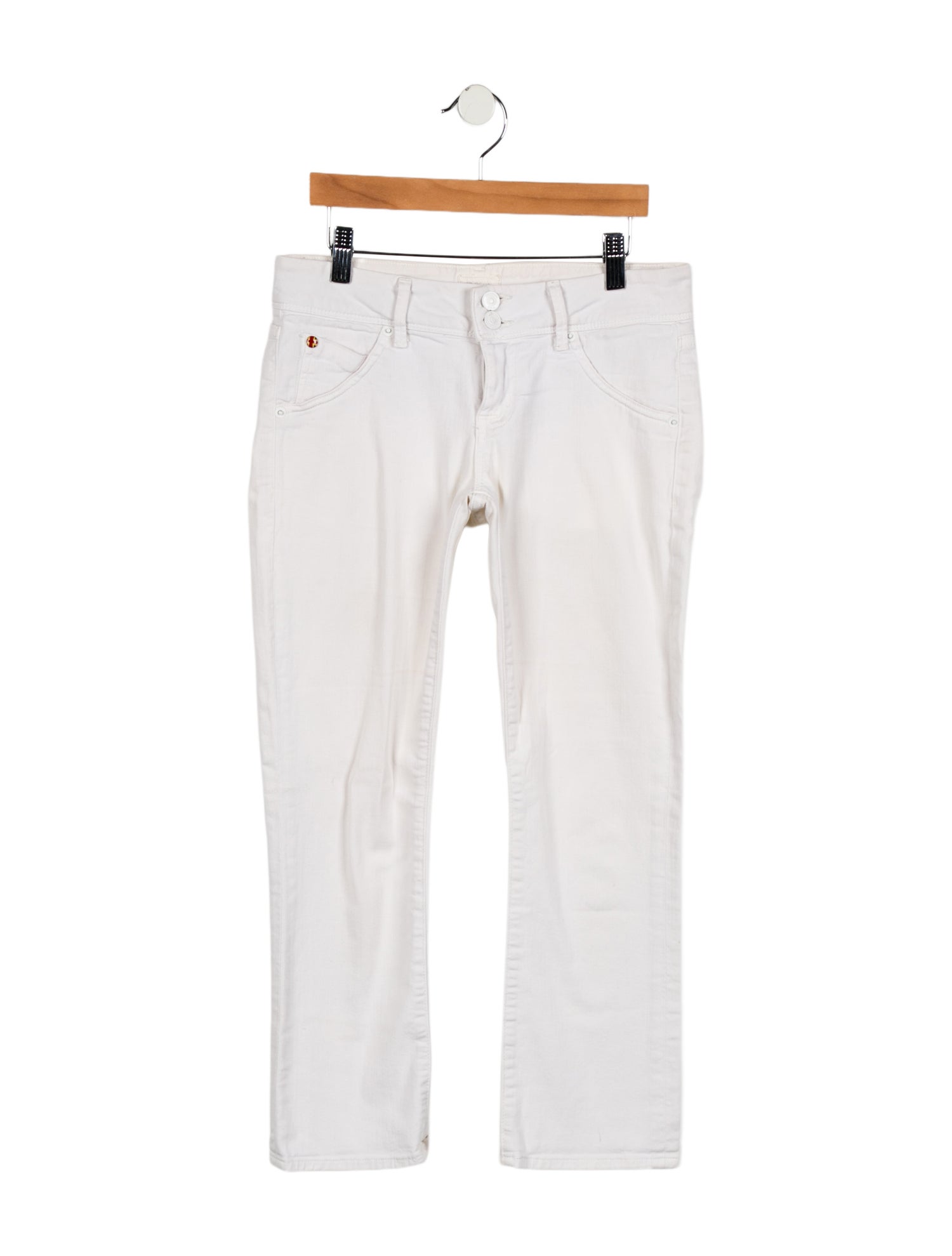 Hudson Low-Rise Straight Leg Jeans