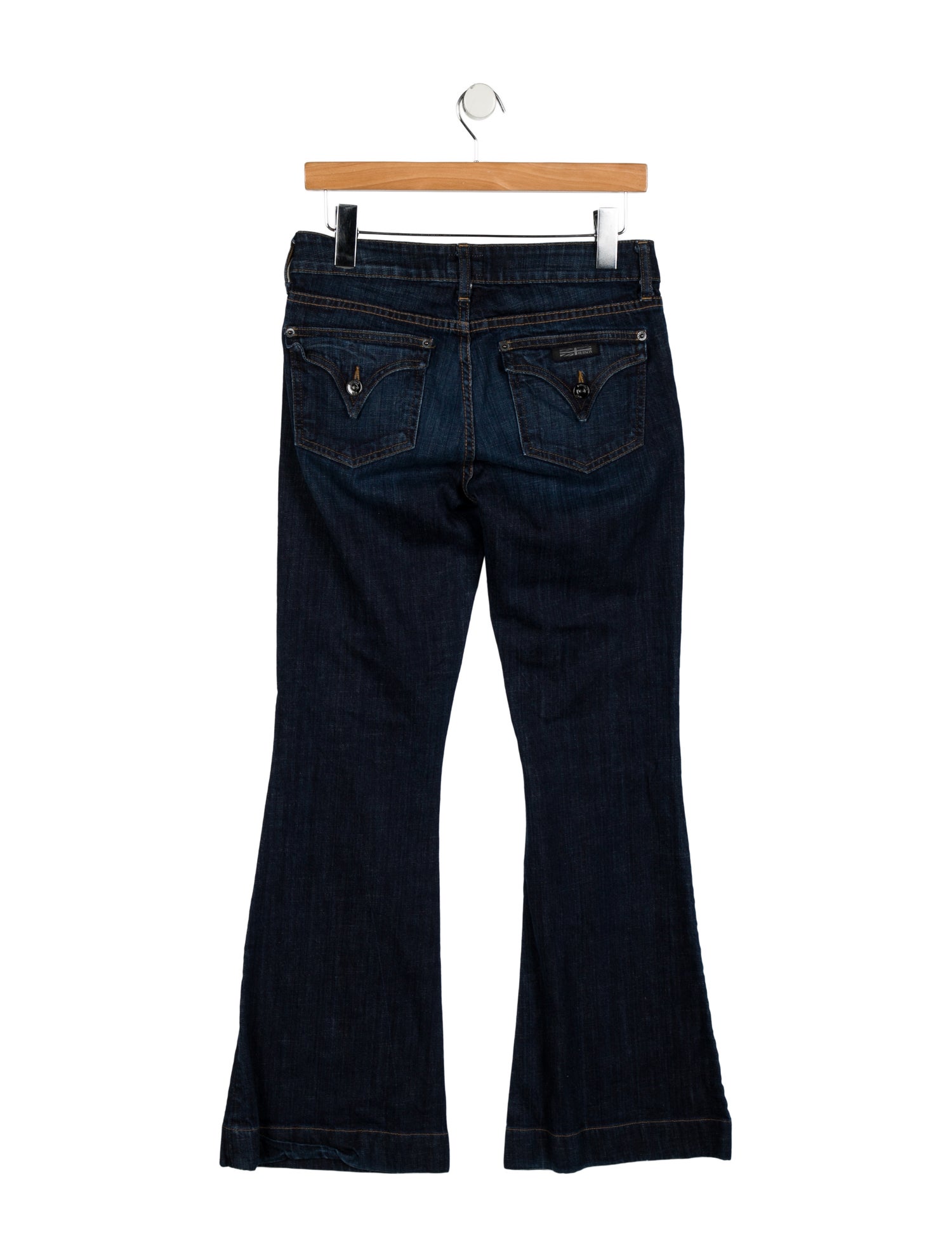 Hudson Low-Rise Wide Leg Jeans