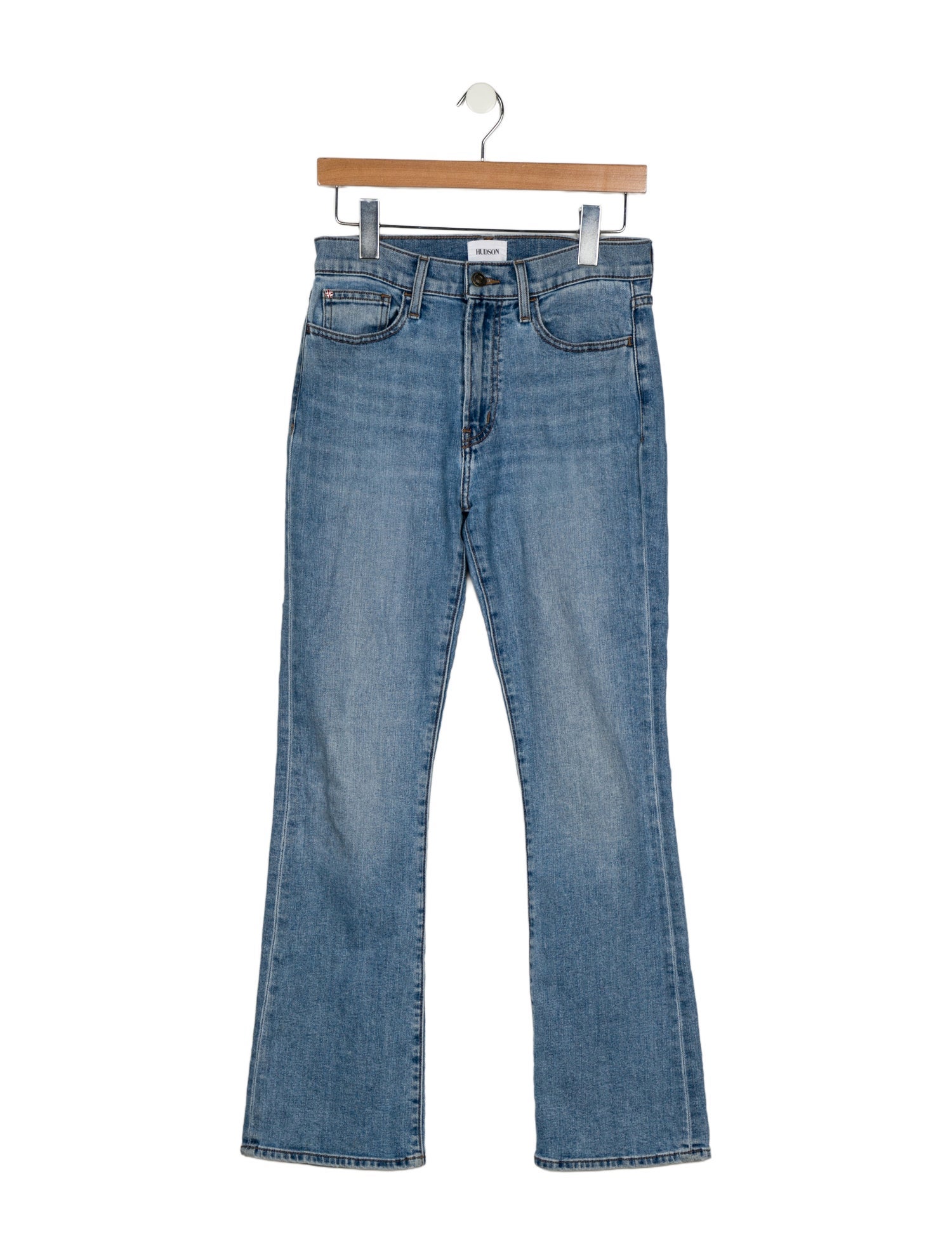 Hudson Mid-Rise Straight Leg Jeans