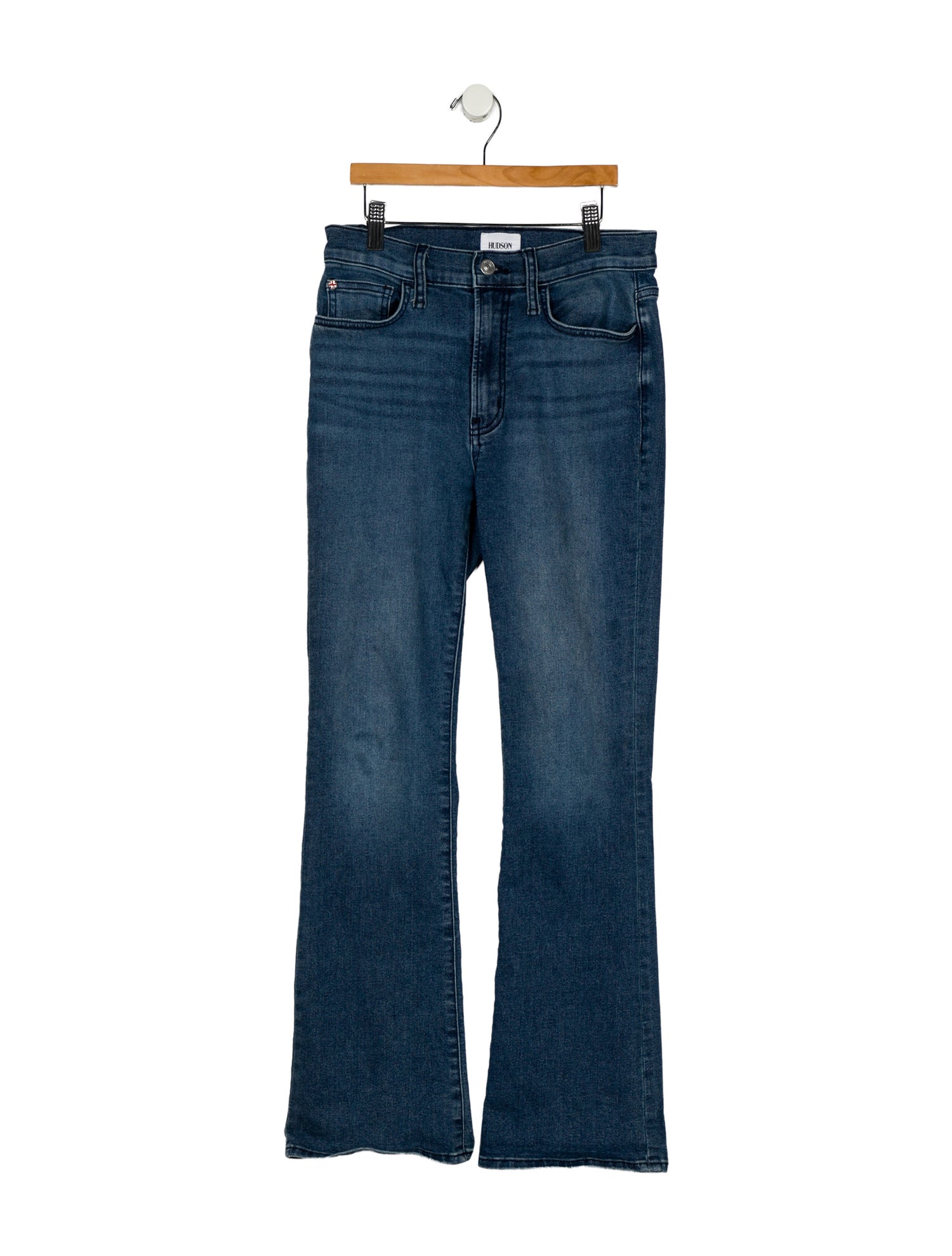 Hudson Mid-Rise Straight Leg Jeans