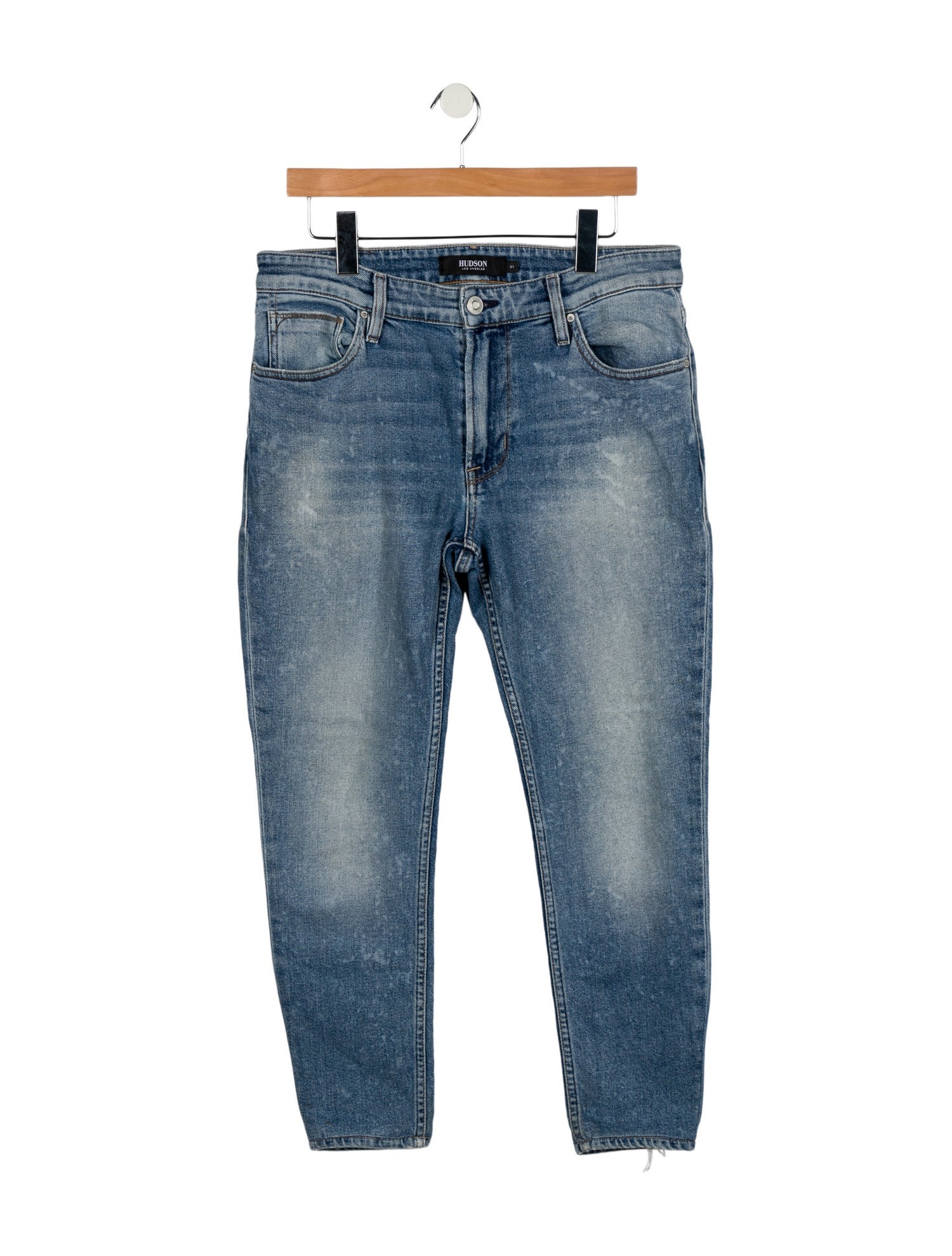 Hudson Mid-Rise Straight Leg Jeans