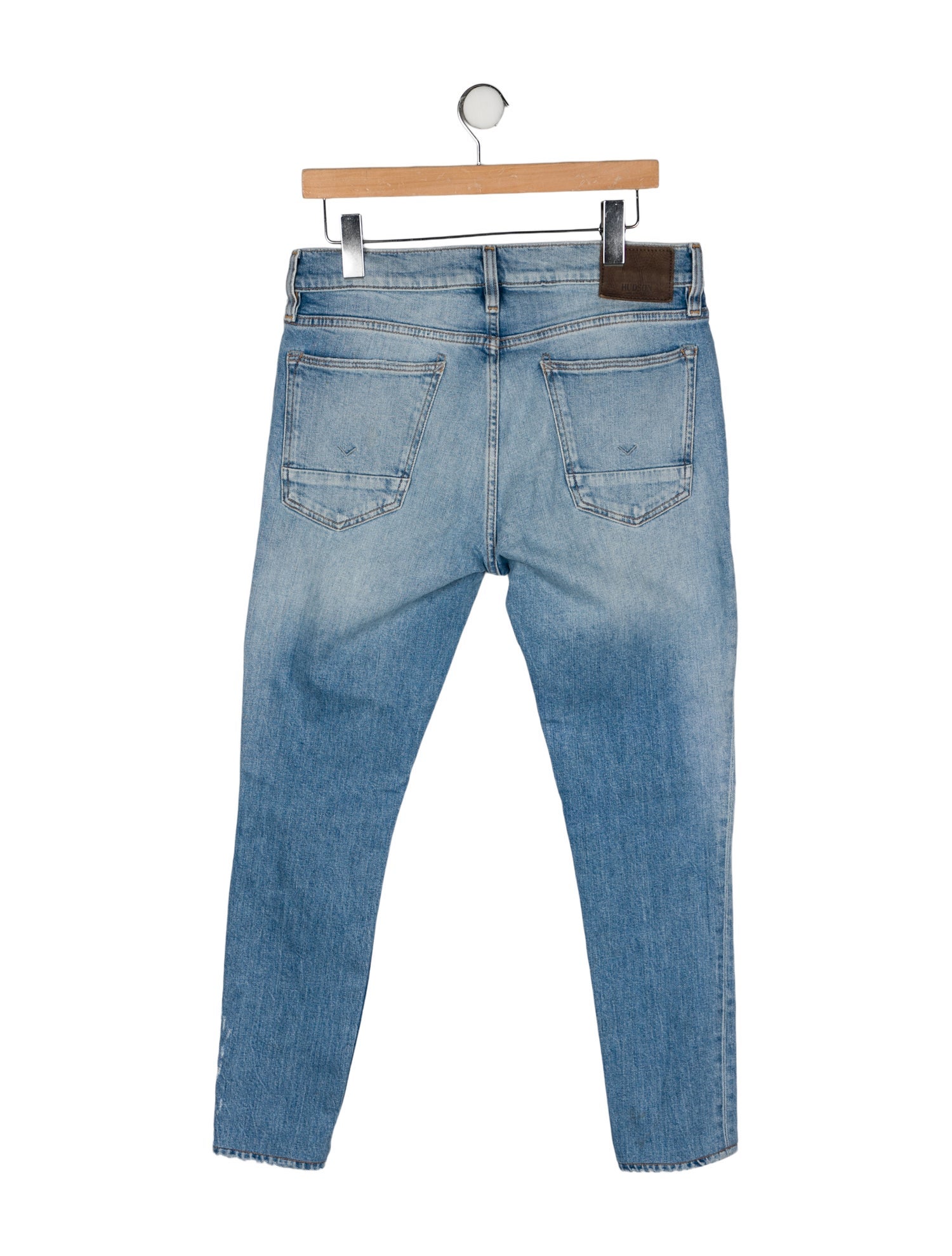 Hudson Mid-Rise Straight Leg Jeans