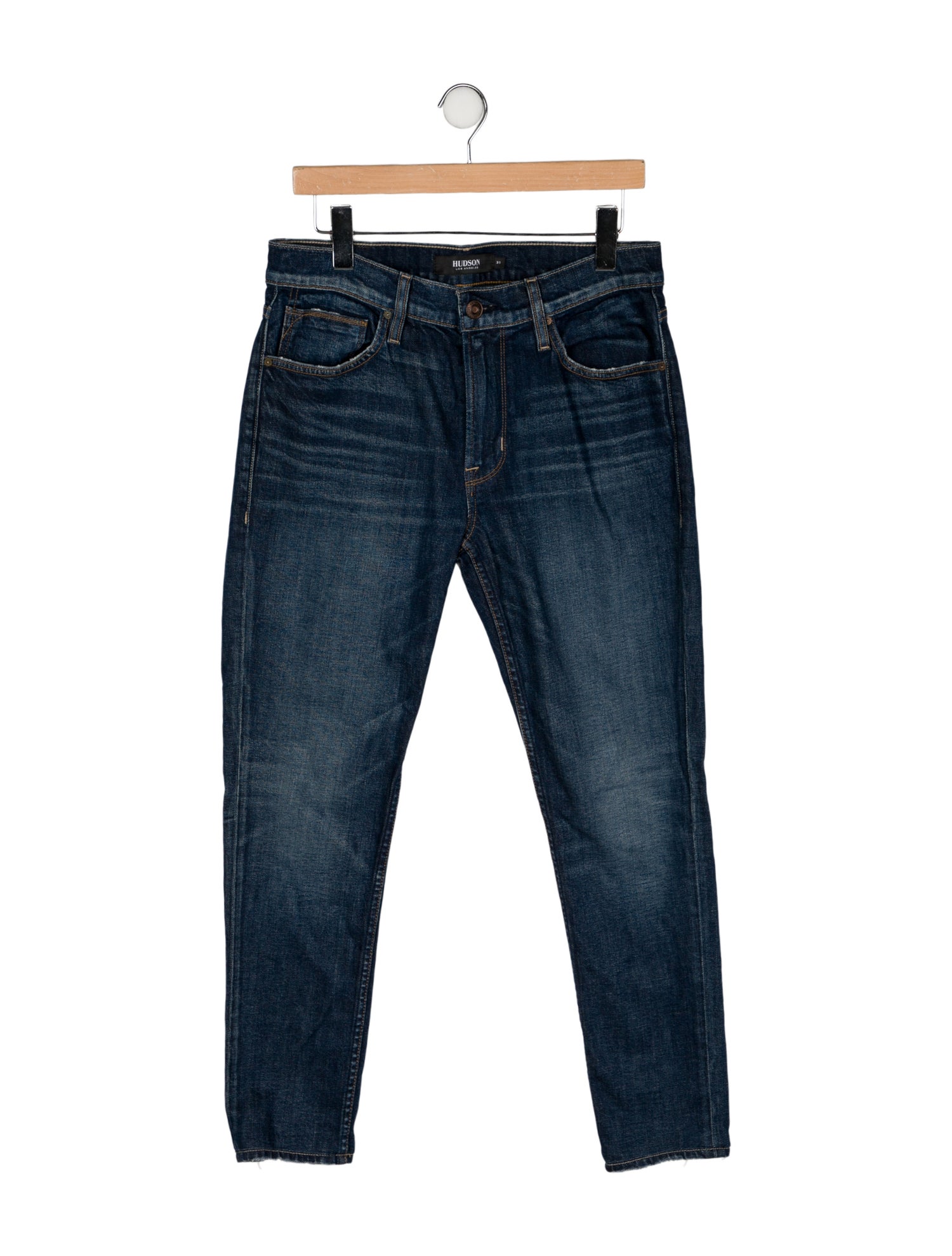 Hudson Mid-Rise Straight Leg Jeans