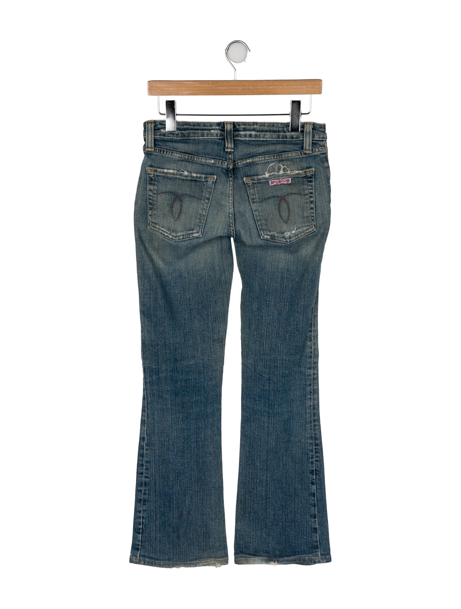 Hudson Low-Rise Wide Leg Jeans
