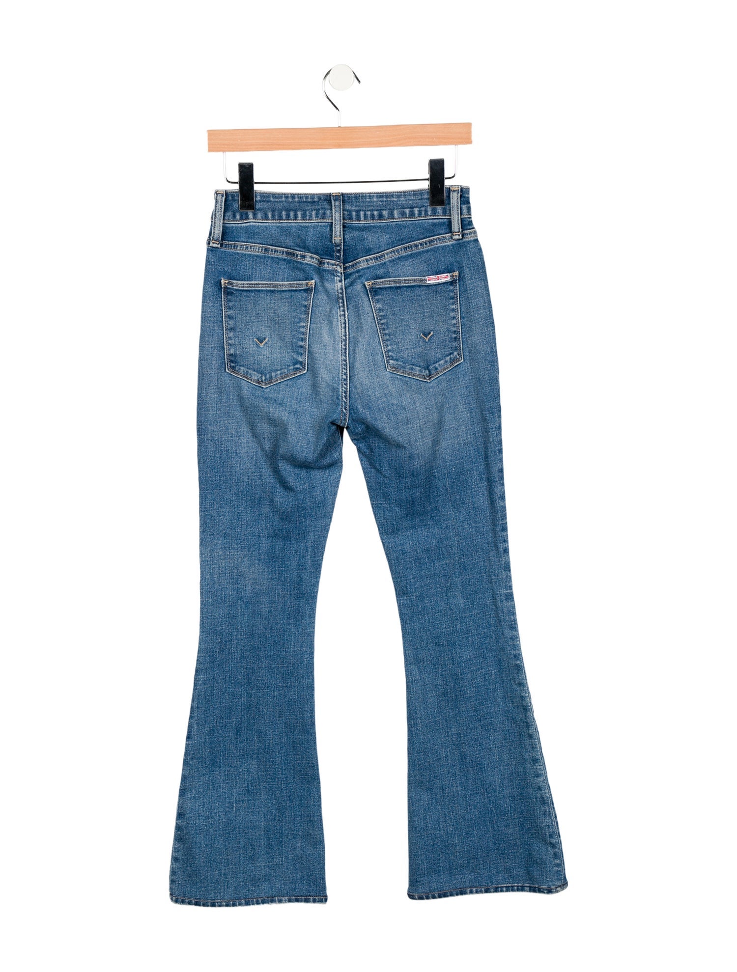 Hudson Mid-Rise Wide Leg Jeans