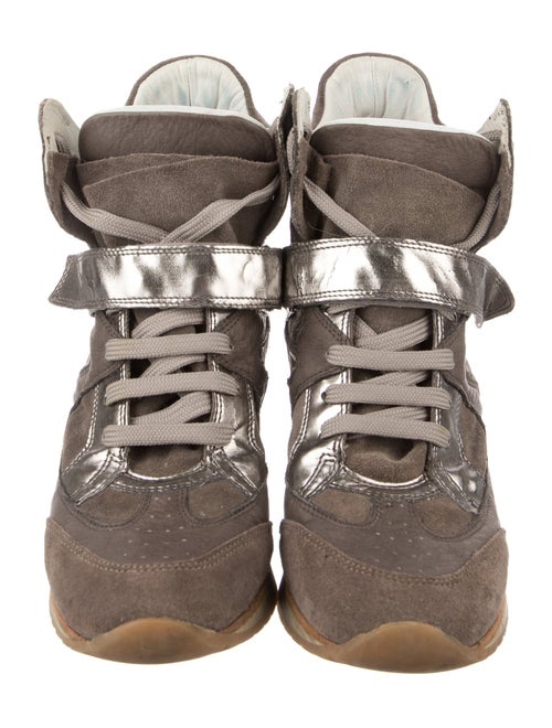 Elena Iachi Suede Printed Pumps