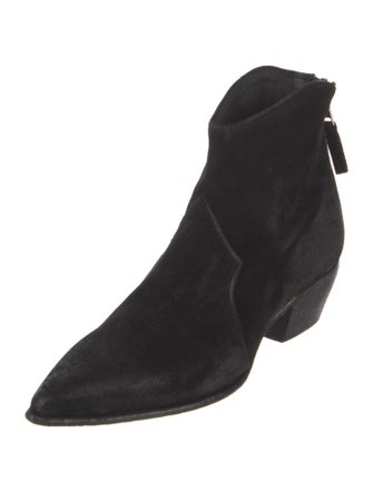 Elena Iachi Suede Western Boots
