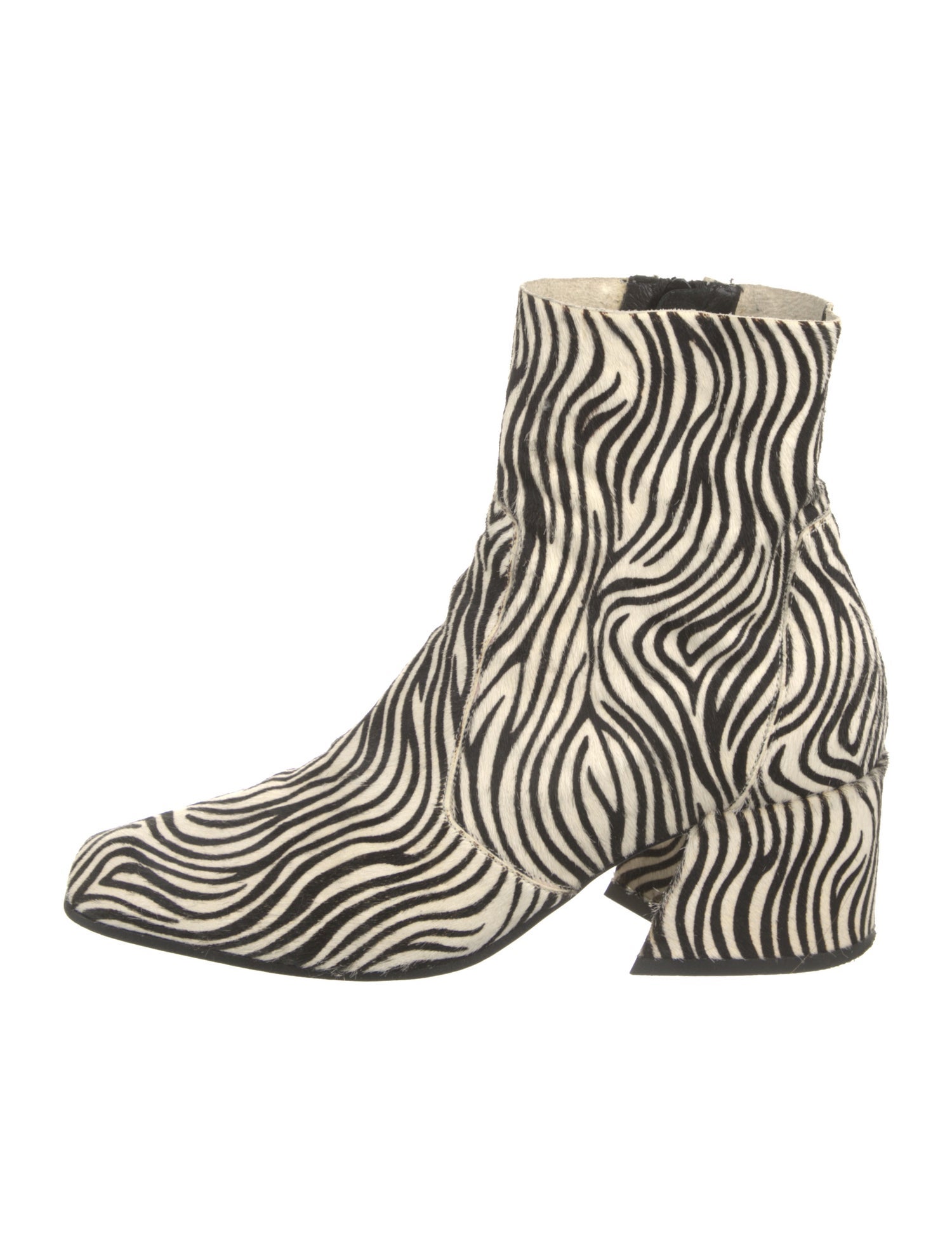 Elena Iachi Ponyhair Printed Sock Boots