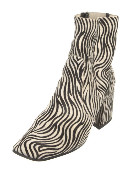 Elena Iachi Ponyhair Printed Sock Boots