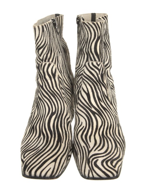 Elena Iachi Ponyhair Printed Sock Boots