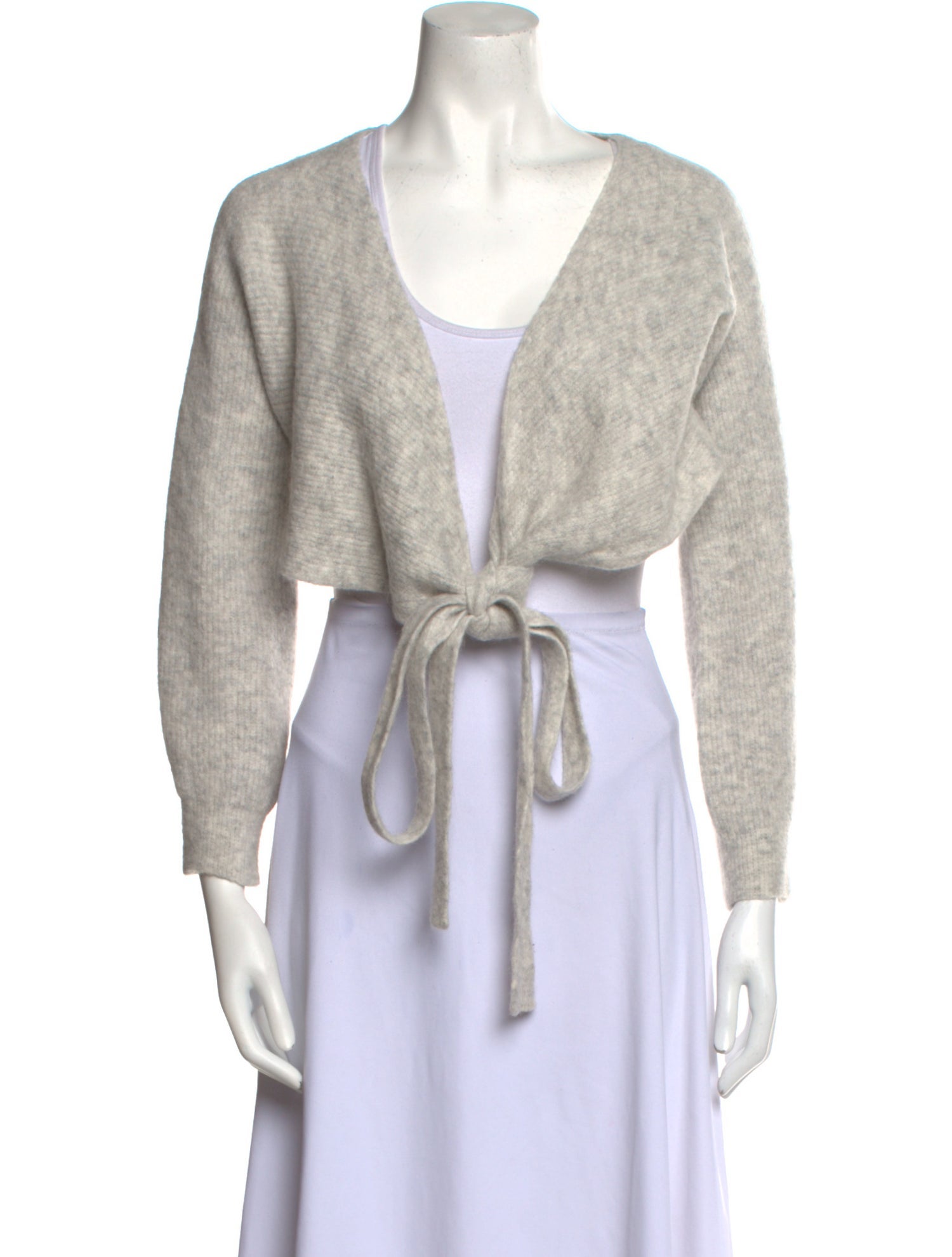 Line Plunge Neckline Sweater