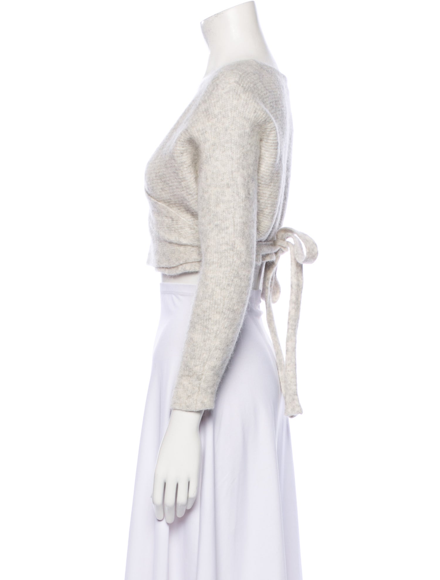 Line Plunge Neckline Sweater