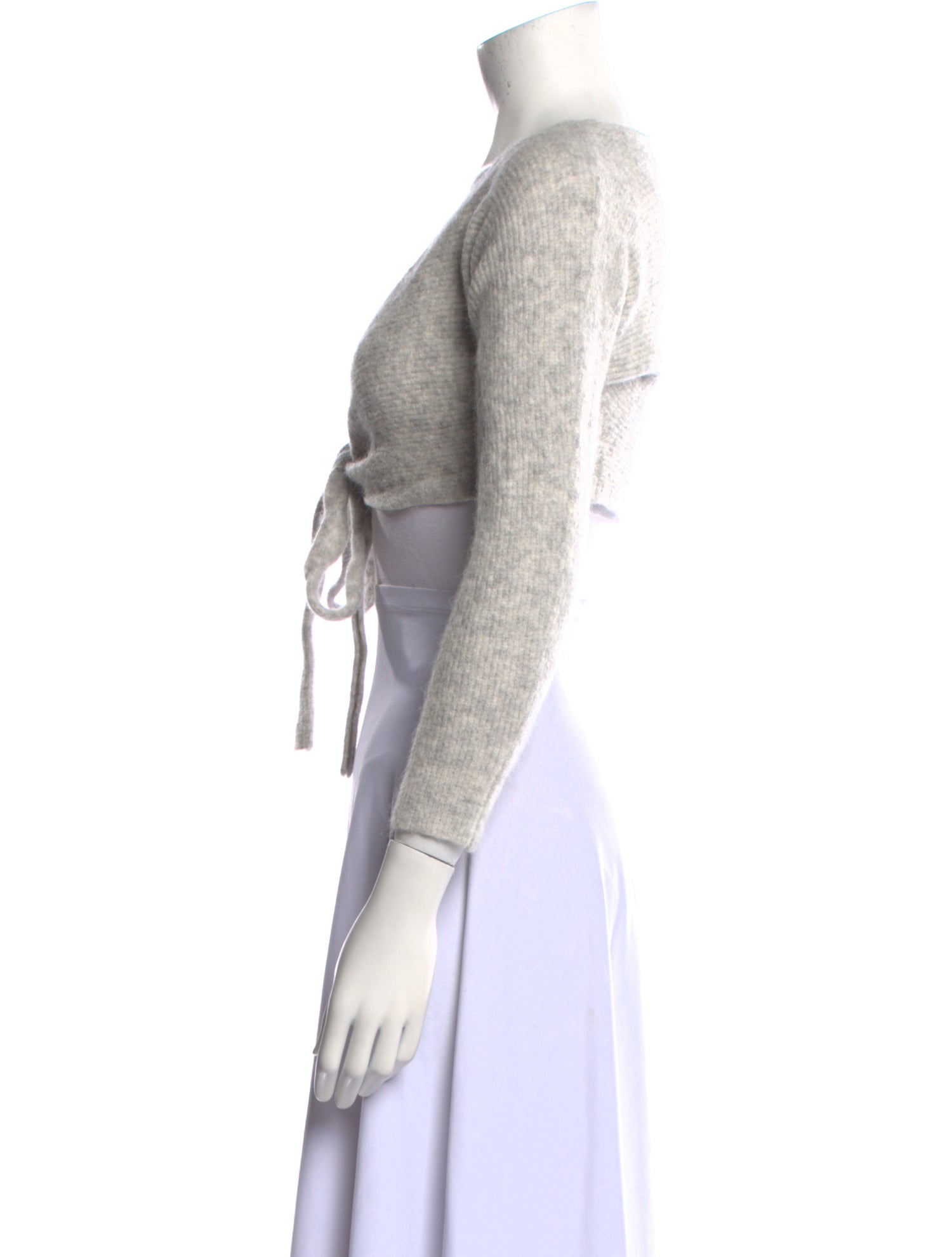 Line Plunge Neckline Sweater