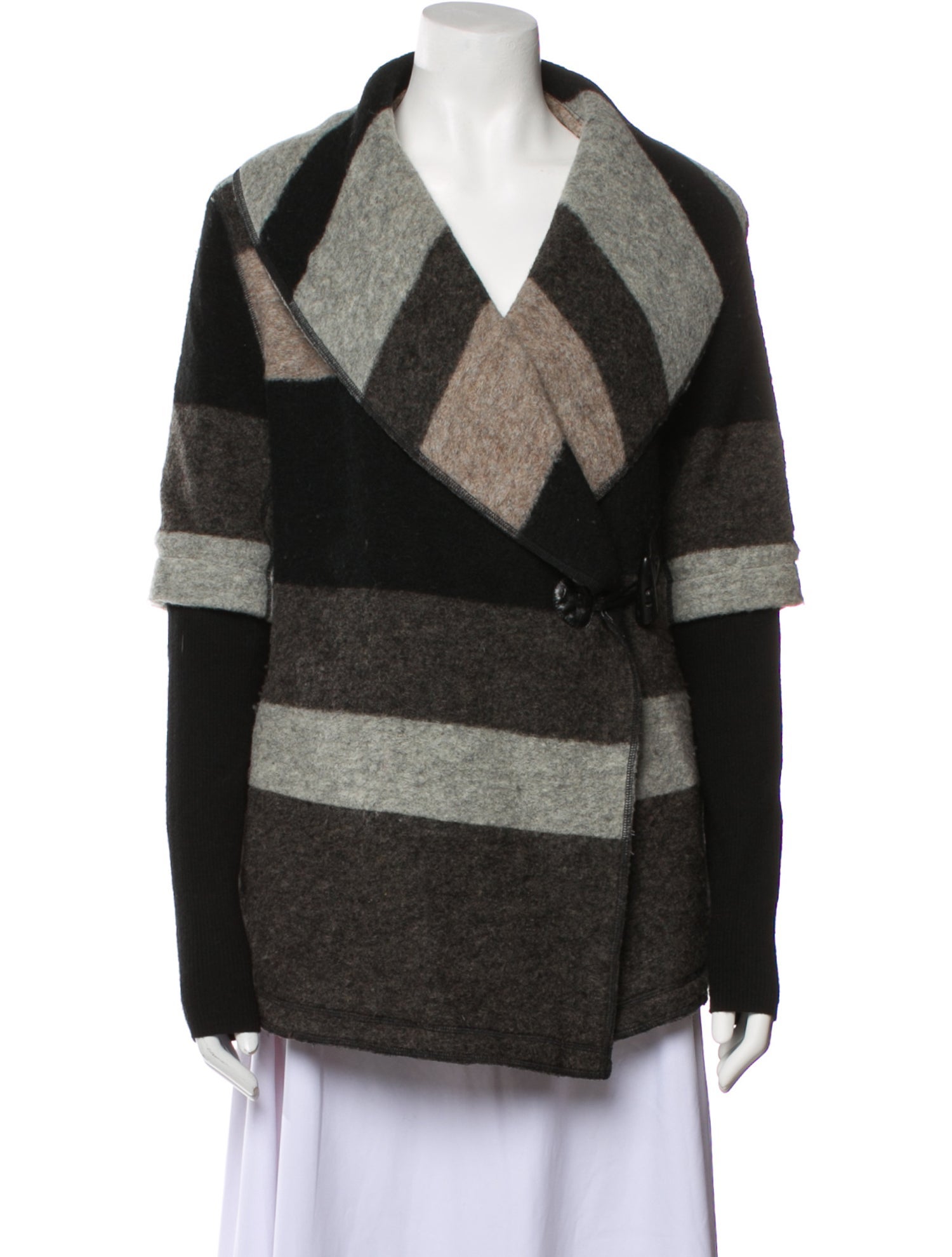 Line Wool Striped Jacket