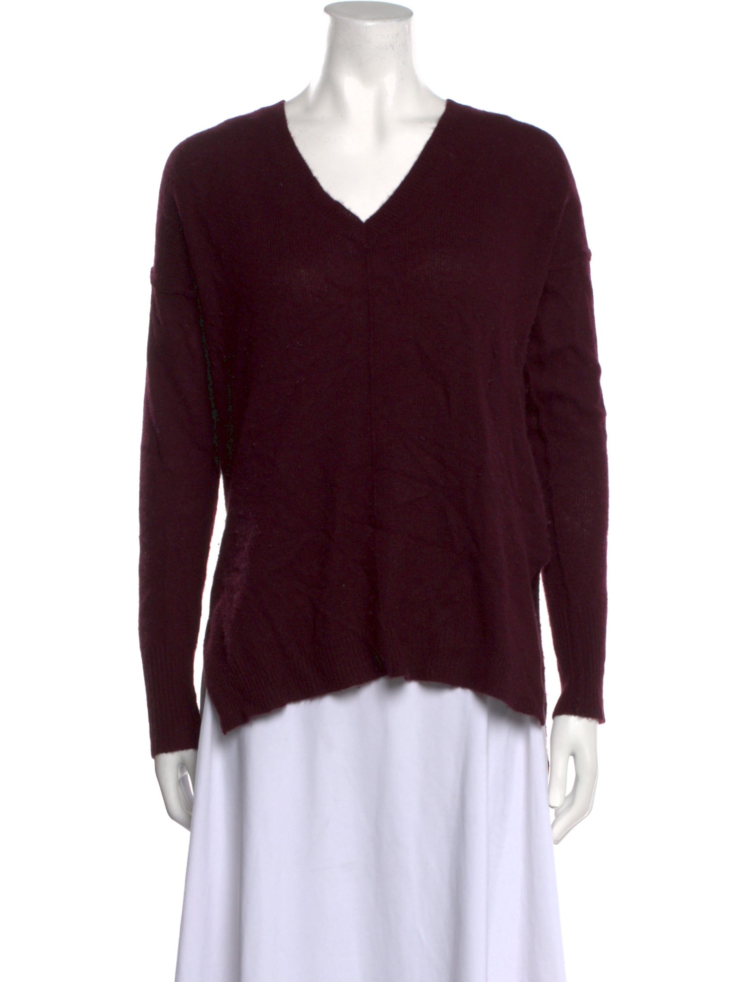 Line Cashmere V-Neck Sweater