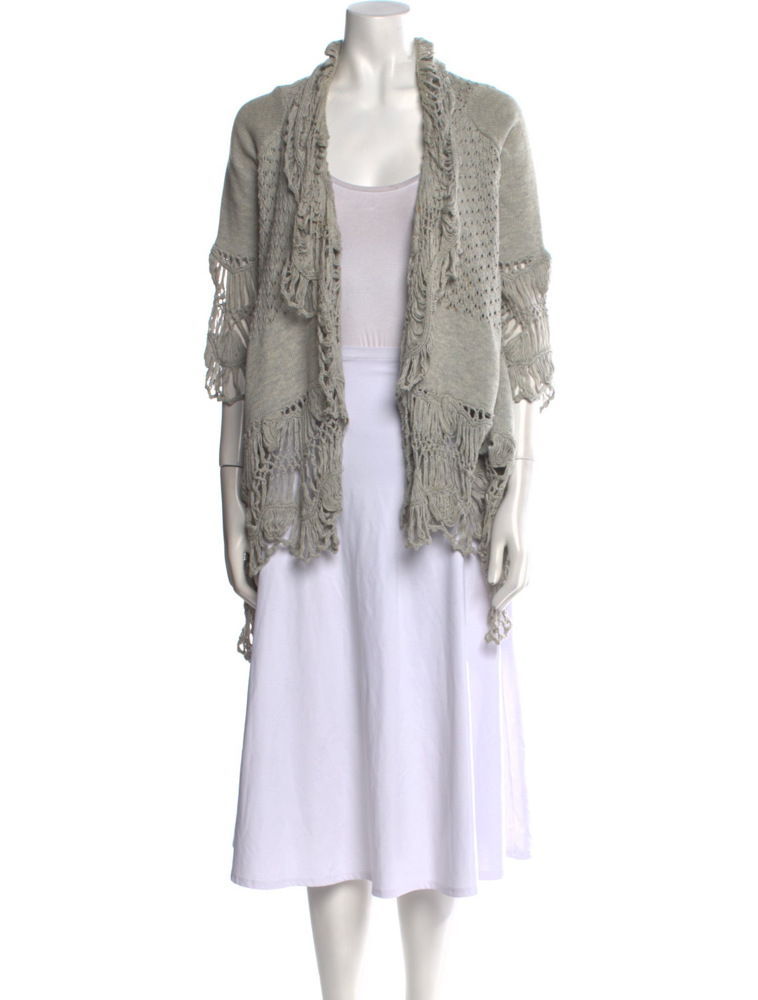 Line Open Front Sweater