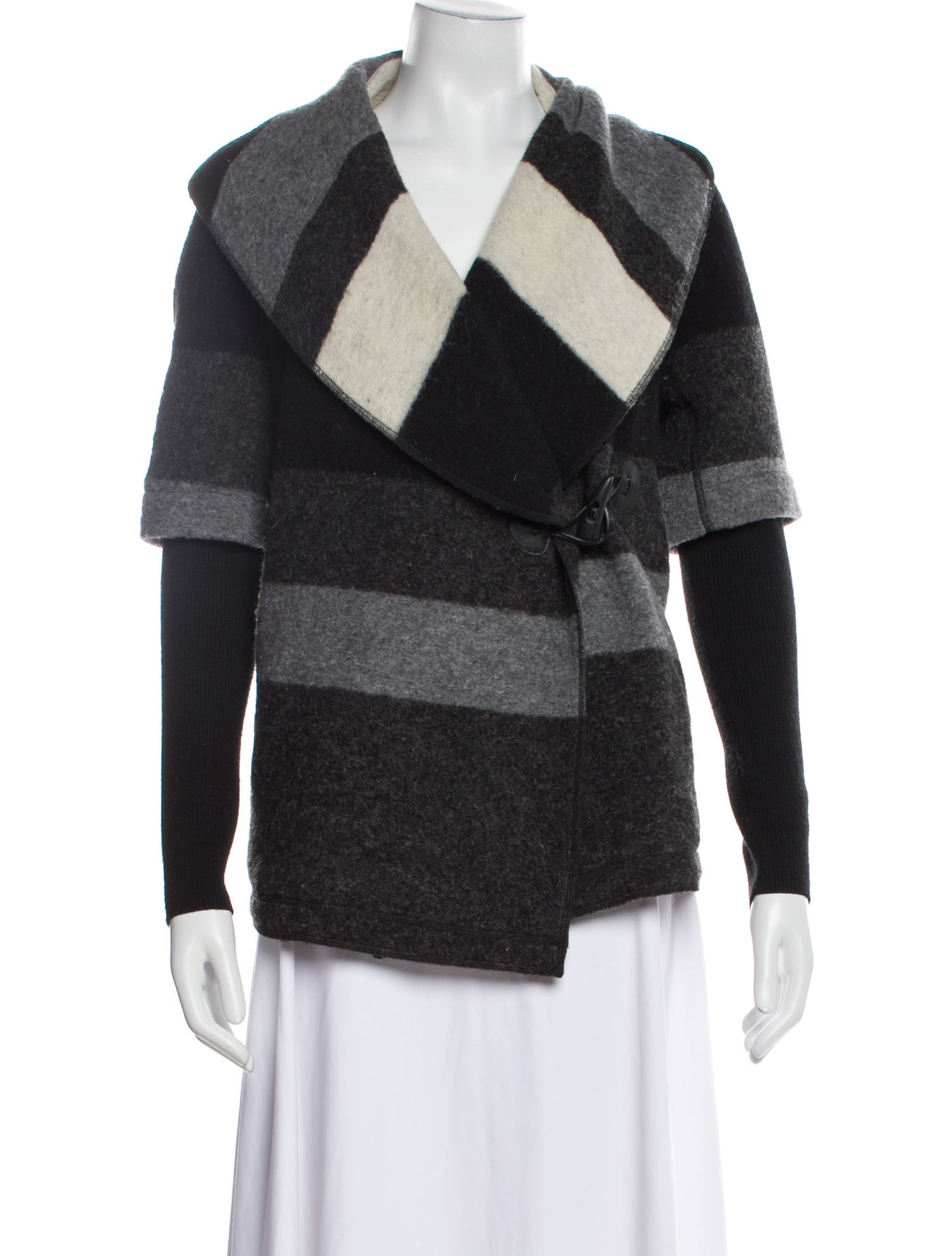 Line Wool Striped Jacket