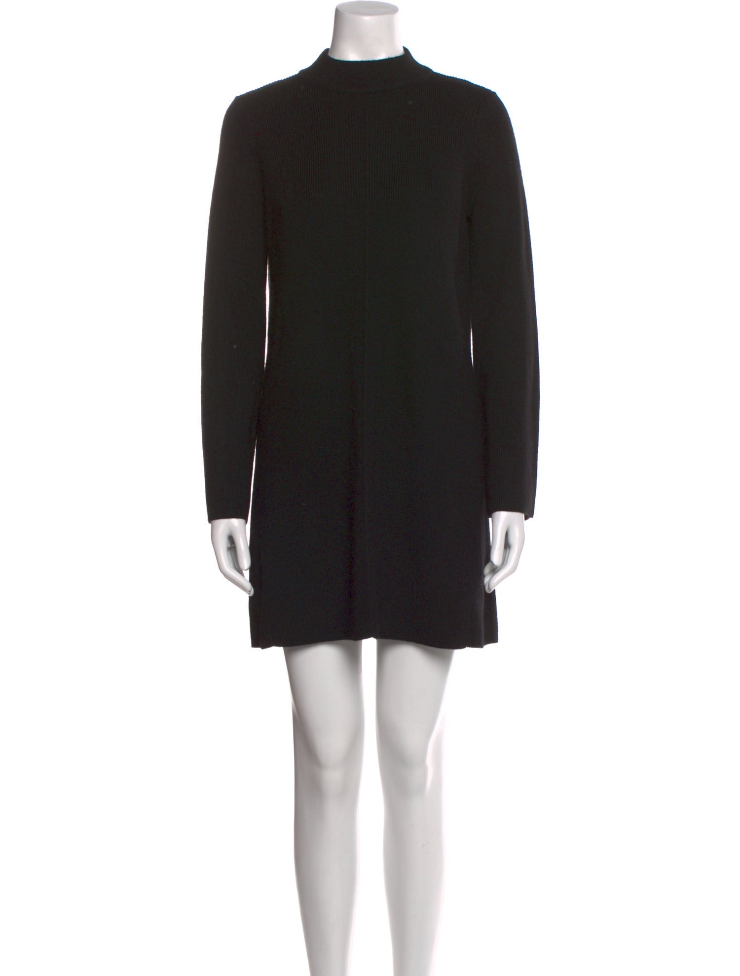 Line Wool Mini Dress