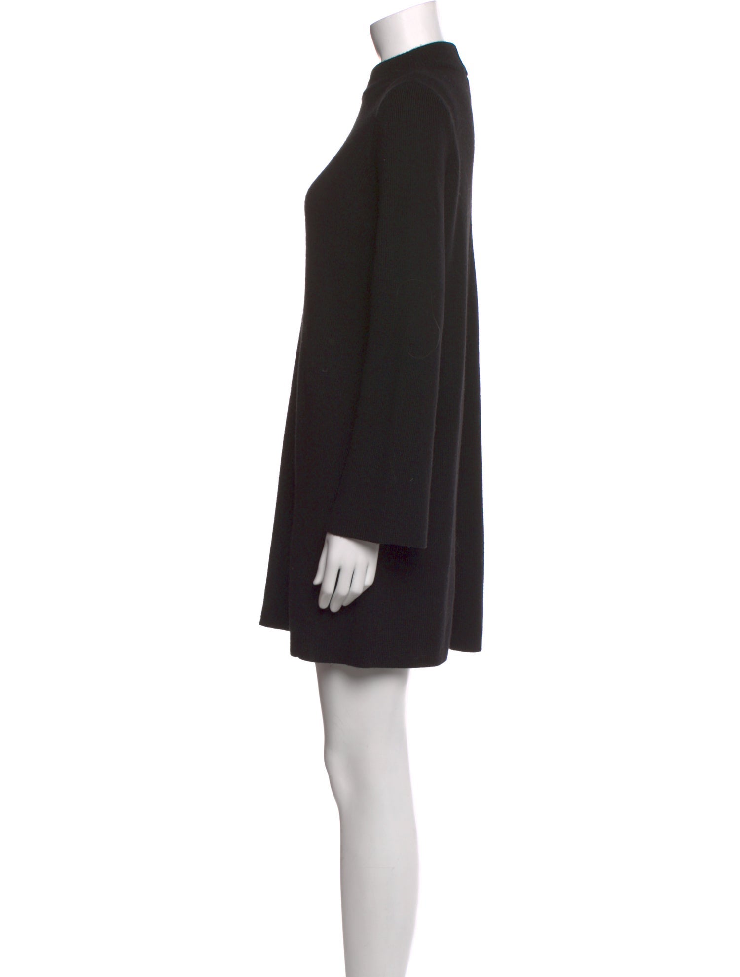 Line Wool Mini Dress