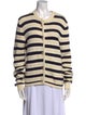 Line Striped Crew Neck Sweater