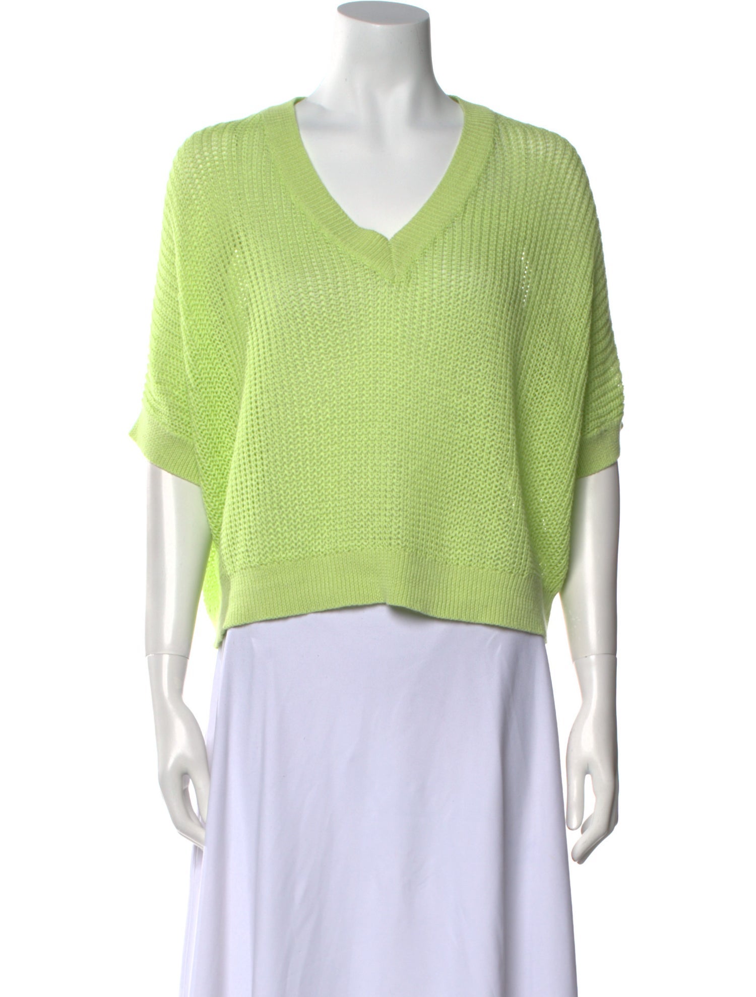 Line Linen V-Neck Sweater