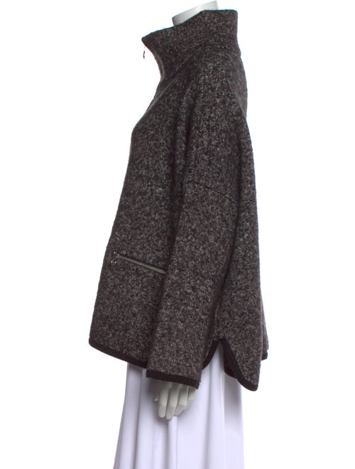 Line Mock Neck Sweater