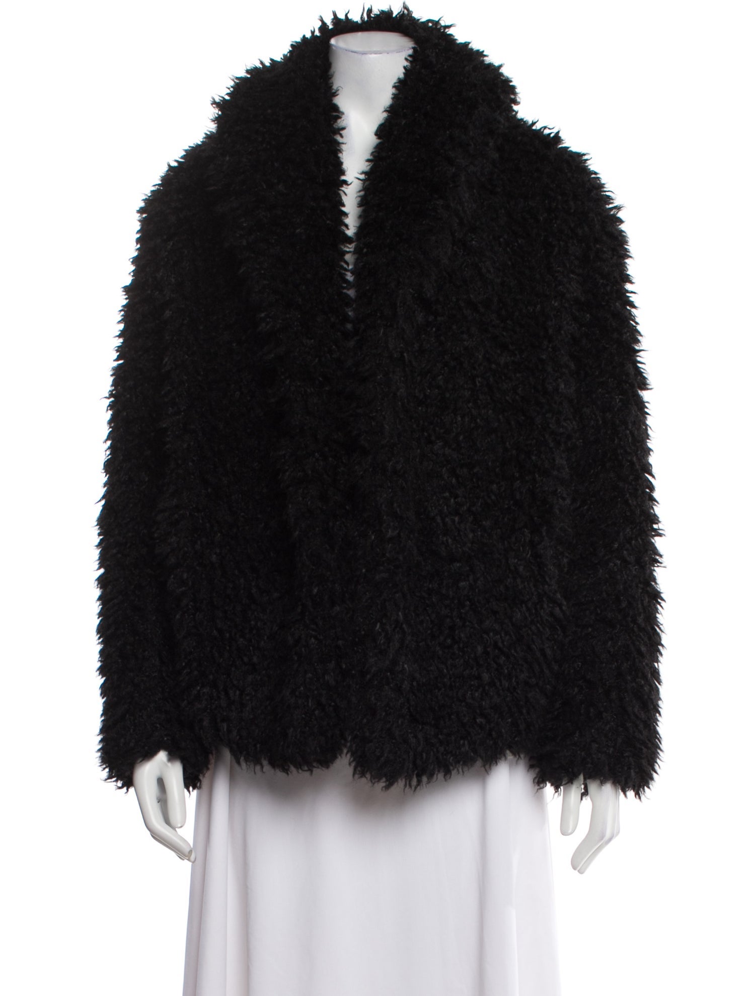 Line Faux Fur Jacket
