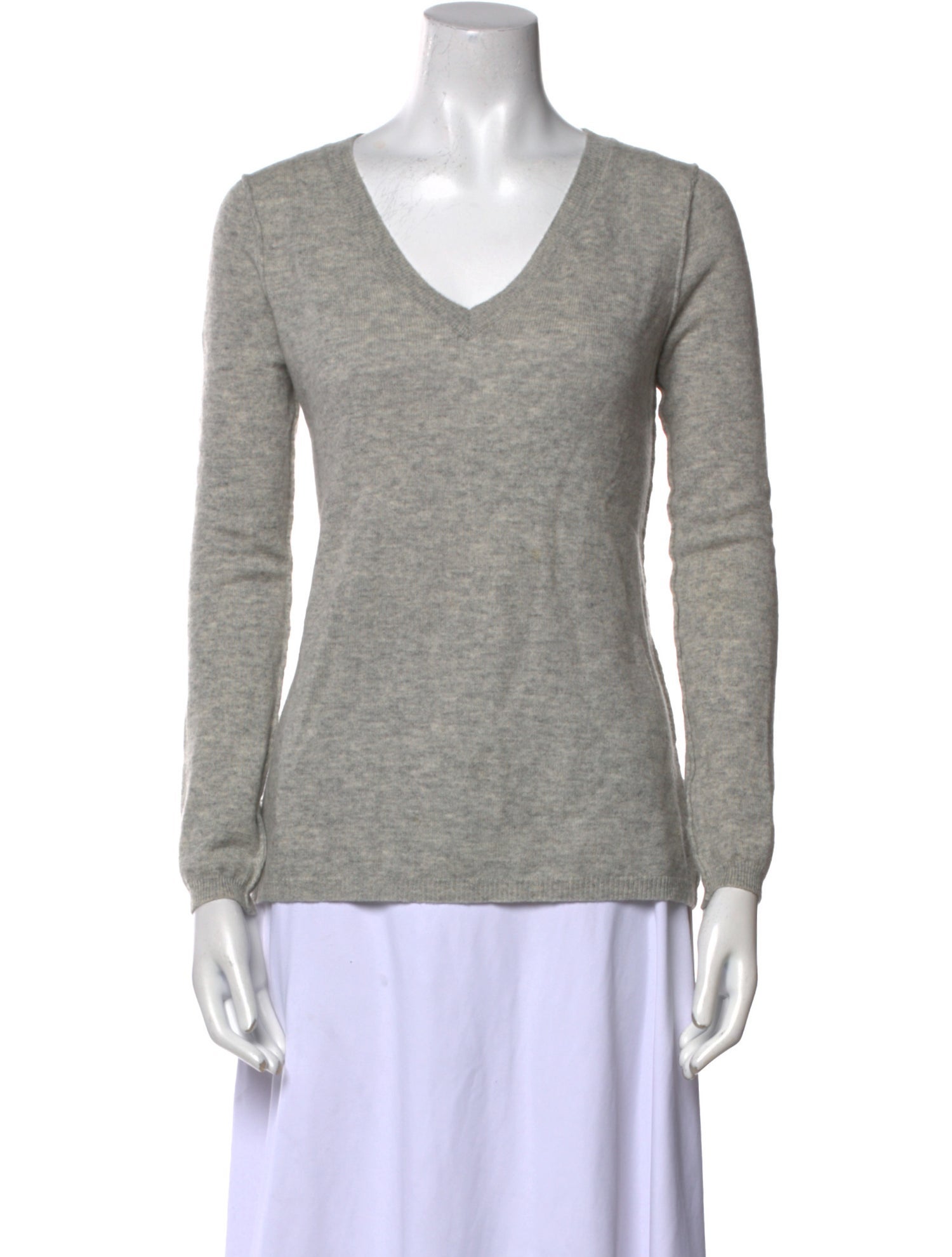 Line Cashmere V-Neck Sweater