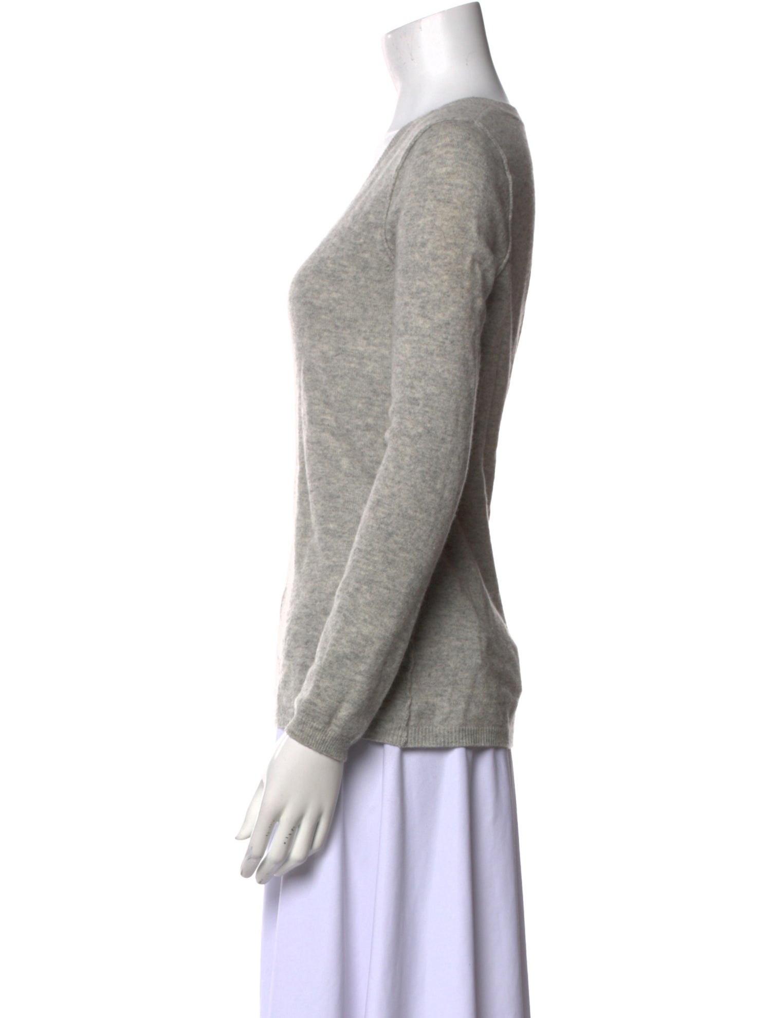 Line Cashmere V-Neck Sweater