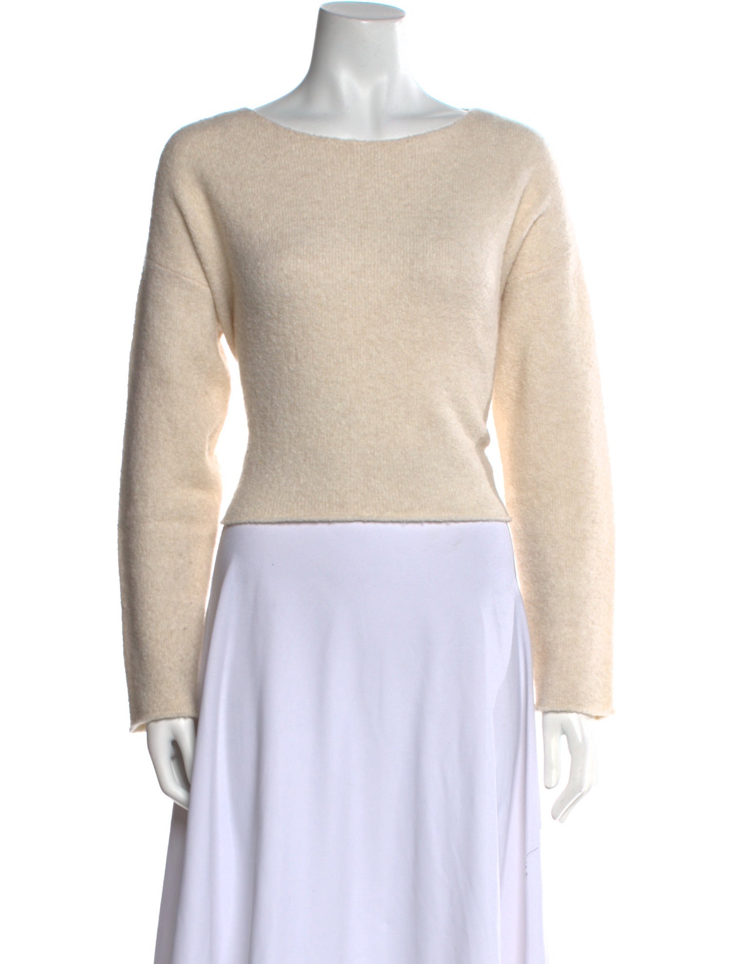 Line Merino Wool Bateau Neckline Sweater