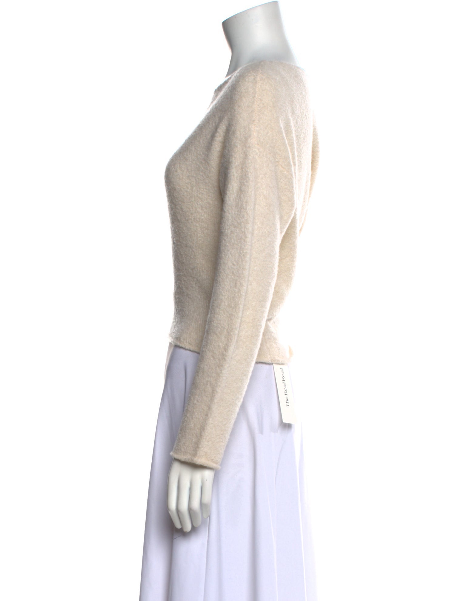 Line Merino Wool Bateau Neckline Sweater