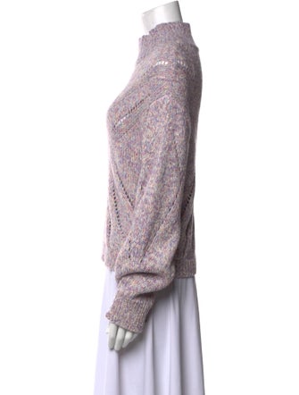 Line Mock Neck Sweater