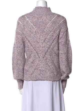 Line Mock Neck Sweater