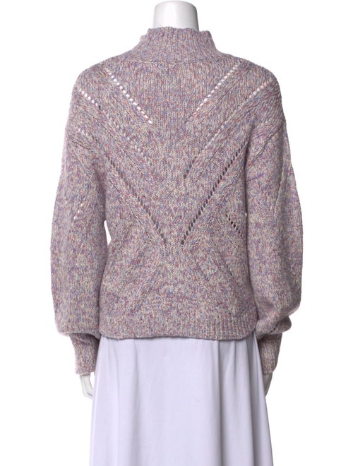 Line Mock Neck Sweater