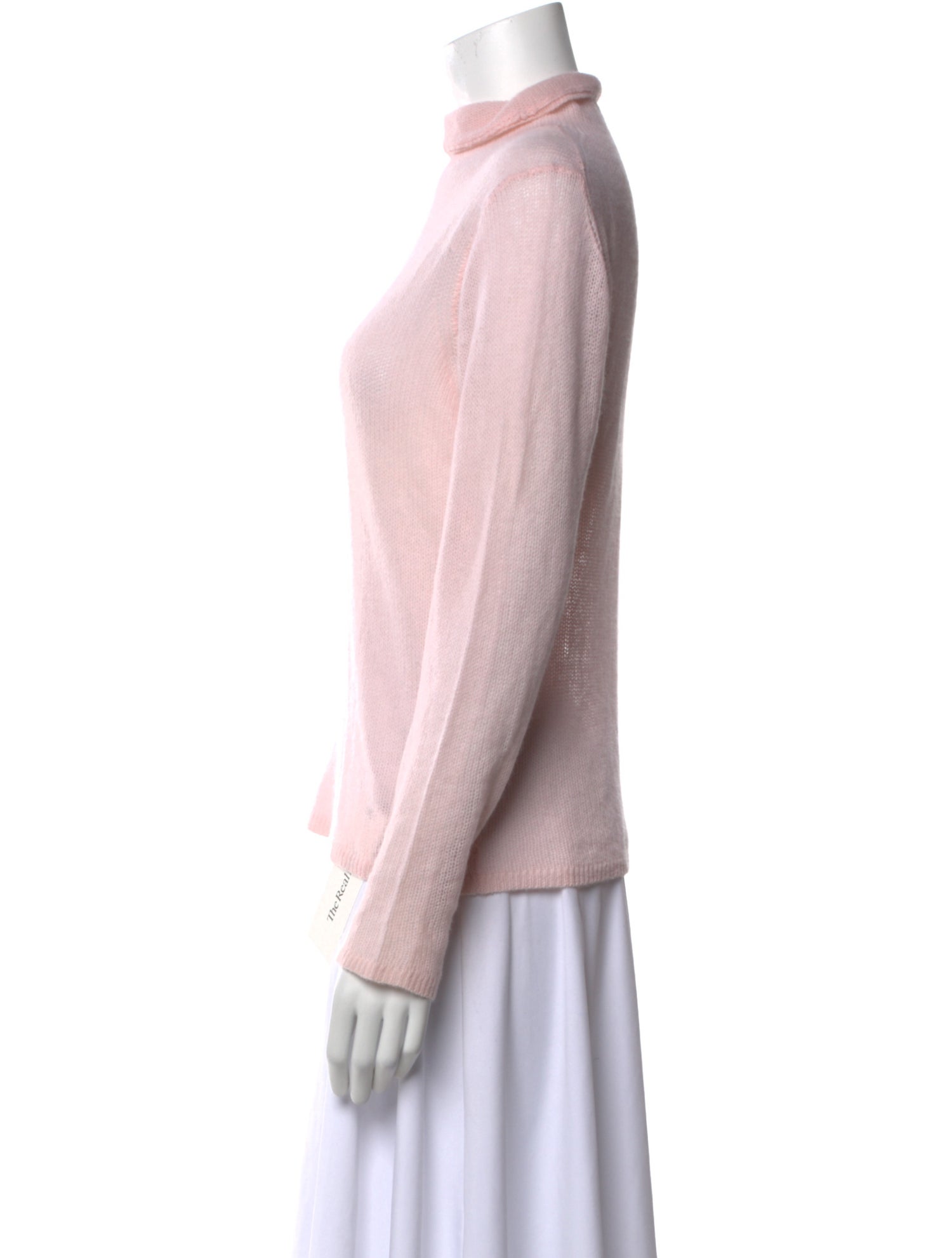 Line Cashmere Mock Neck Sweater