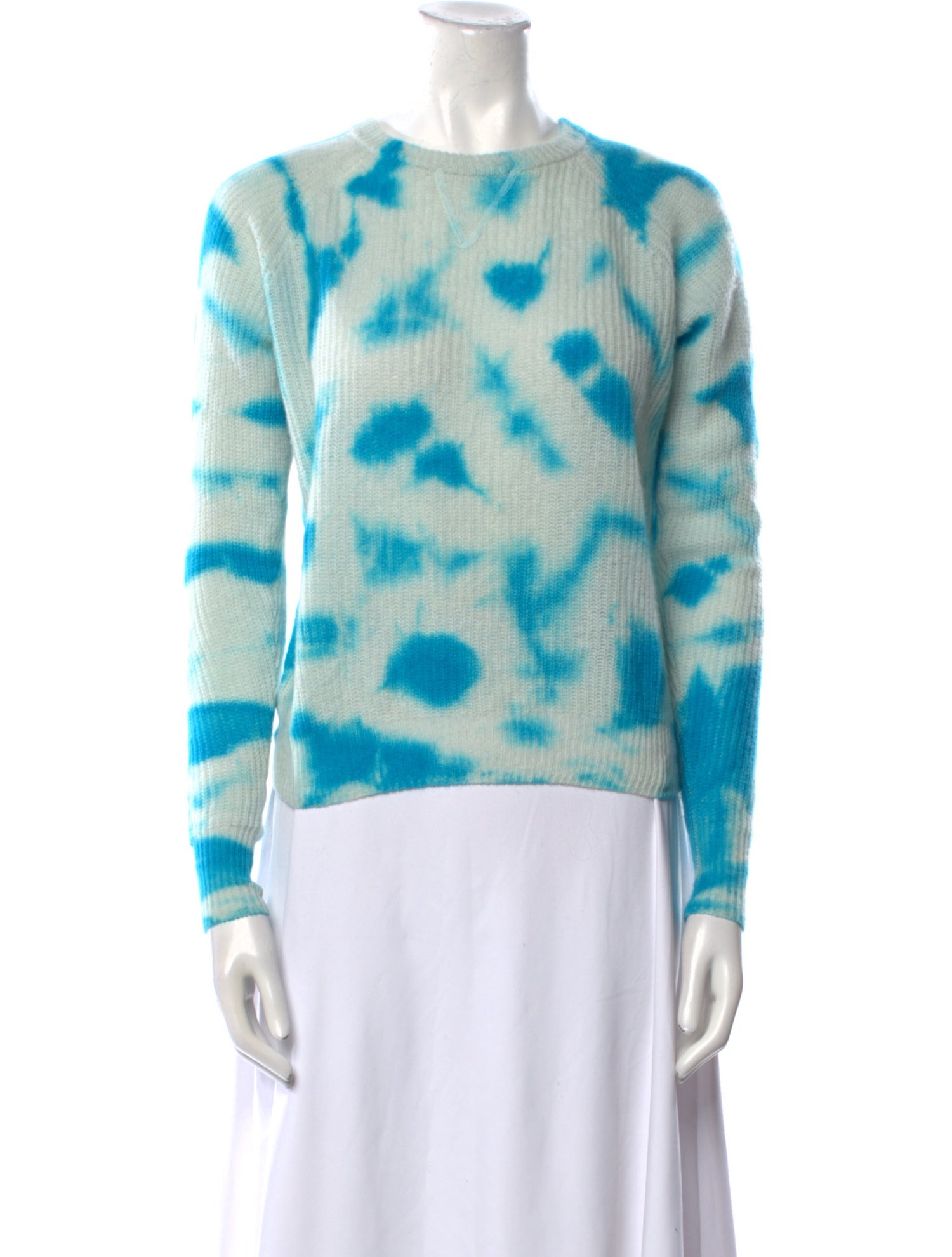 Line Cashmere Tie-Dye Print Sweater