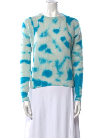 Line Cashmere Tie-Dye Print Sweater