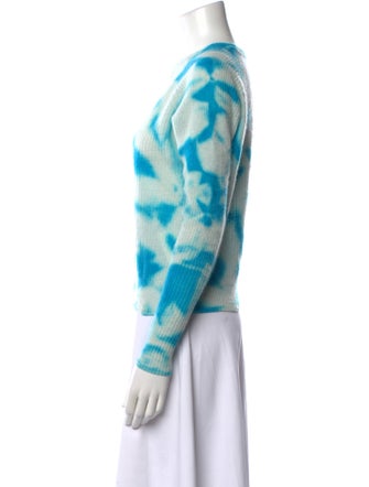 Line Cashmere Tie-Dye Print Sweater