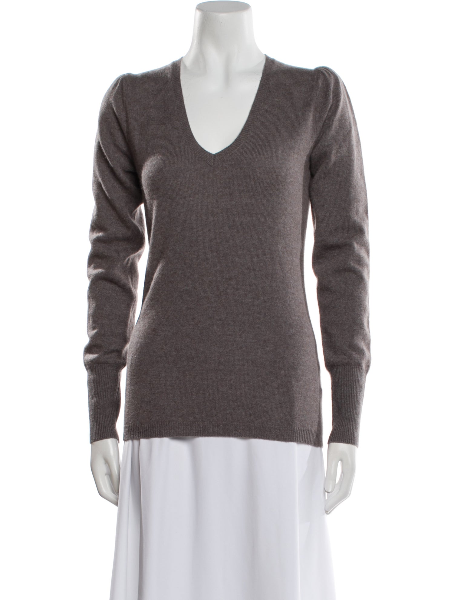 Line Cashmere V-Neck Sweater