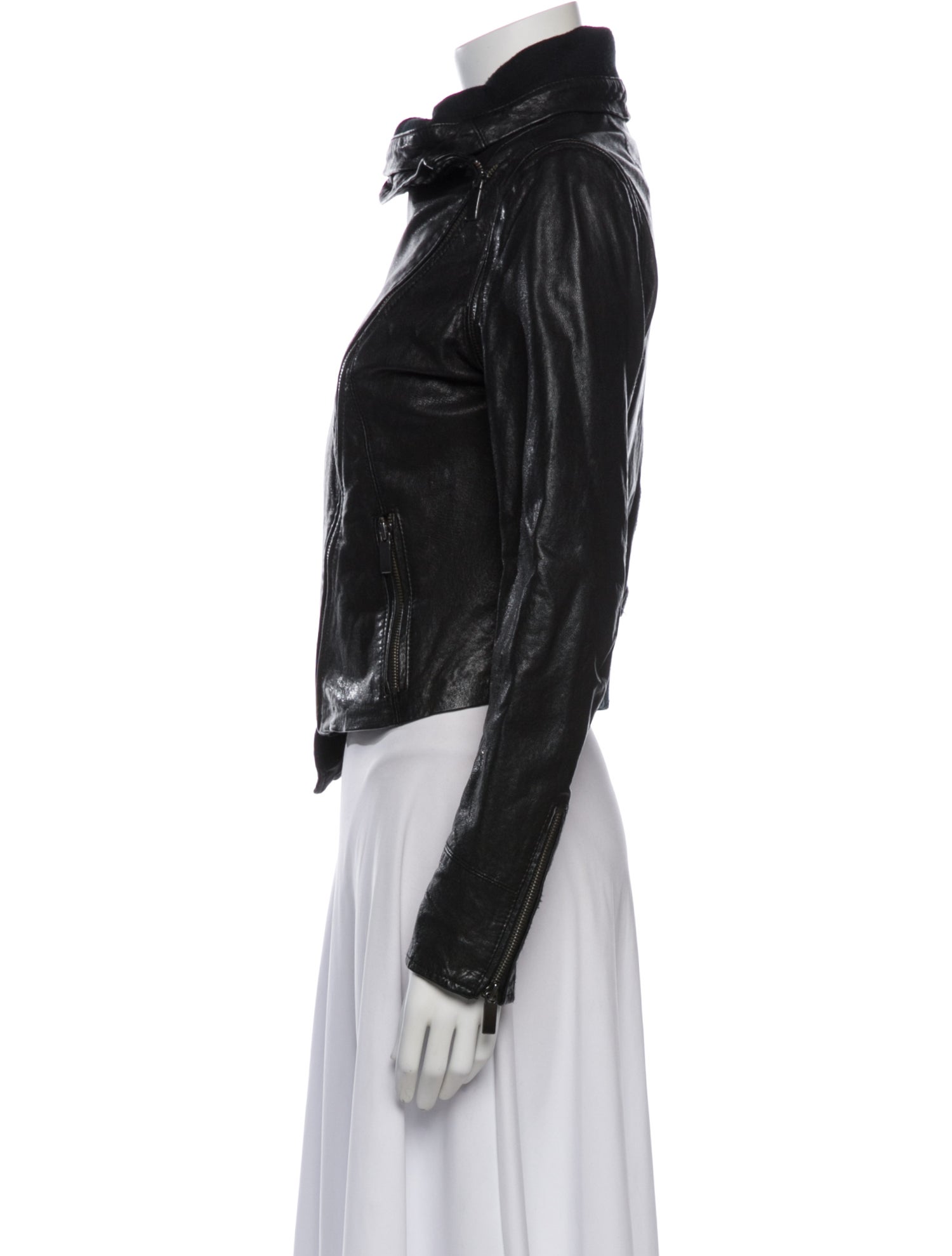 Line Lambskin Biker Jacket