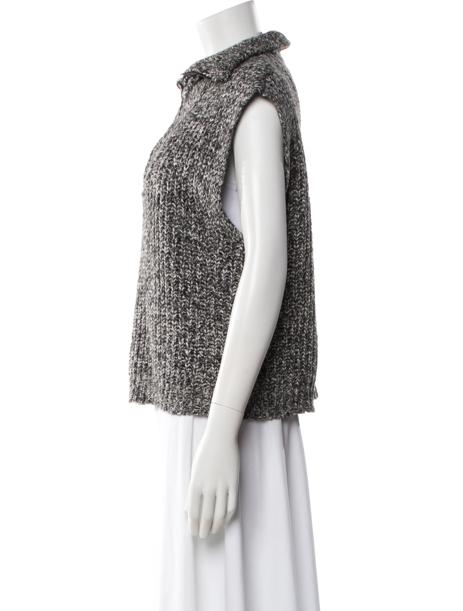 Line Mock Neck Sweater