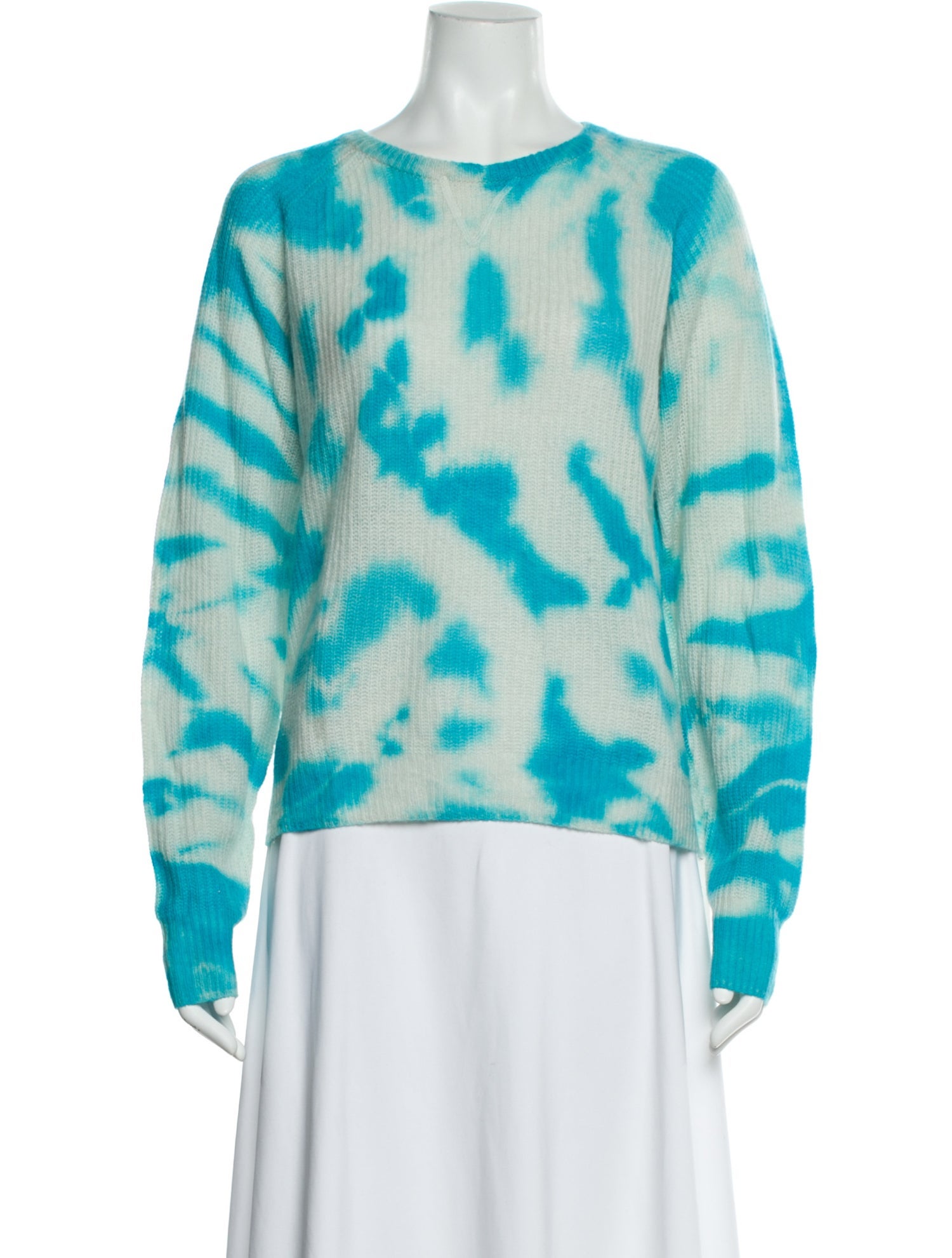 Line Cashmere Tie-Dye Print Sweater