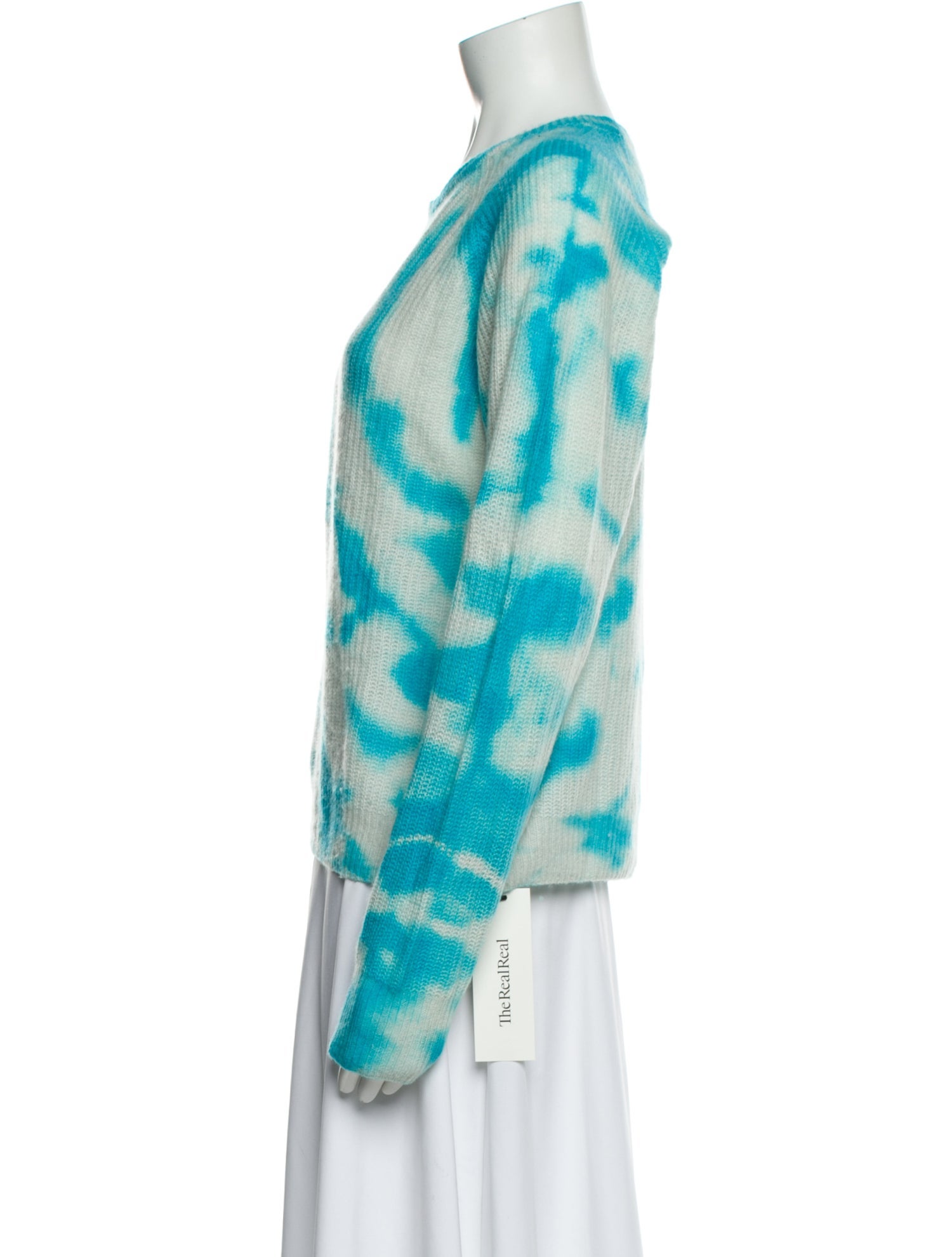 Line Cashmere Tie-Dye Print Sweater