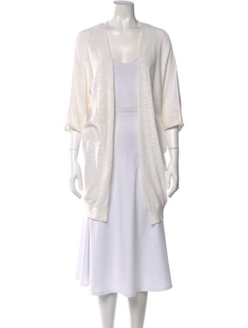 Pre-owned Line V-neck Sweater In Neutral