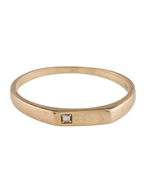 Miansai 14K Diamond Thin Geo Ring