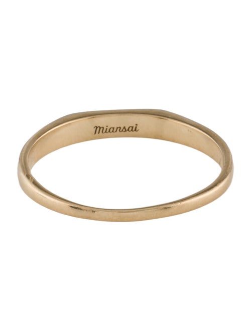 Miansai 14K Diamond Thin Geo Ring