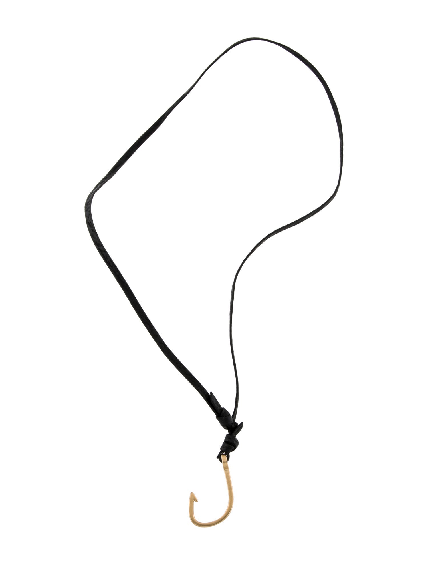 Miansai Leather Hook Pendant Necklace