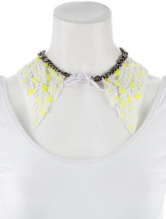 Annelise Michelson Chain & Lace Collar Necklace