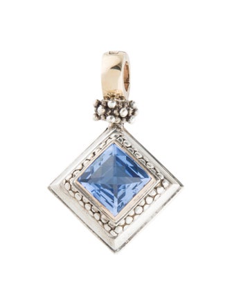 Michael Dawkins Two-Tone Synthetic Quartz Pendant