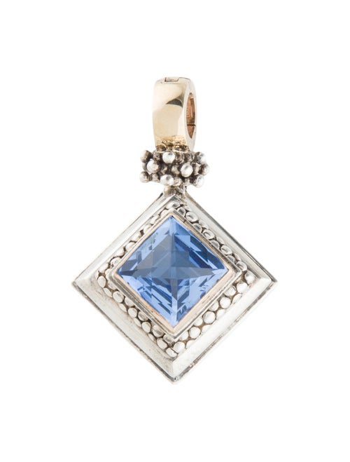 Michael Dawkins Two-Tone Synthetic Quartz Pendant